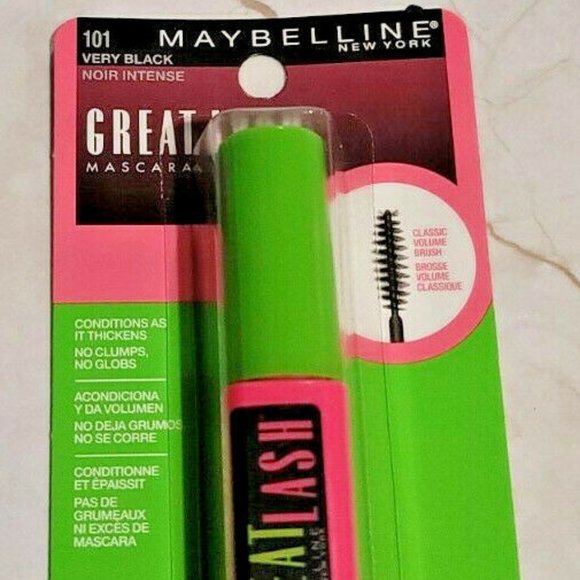 NEW Maybelline Great Lash Washable Mascara #101 VERY BLACK .43 fl oz/ 12.7ml - Picture 2 of 3